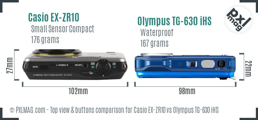 Top view design and control layout comparison