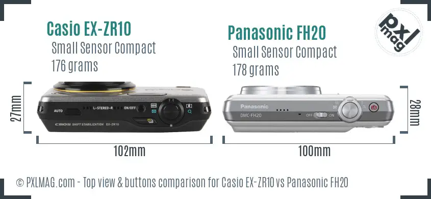 Top view design and control layout comparison