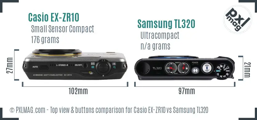 Top view design and control layout comparison