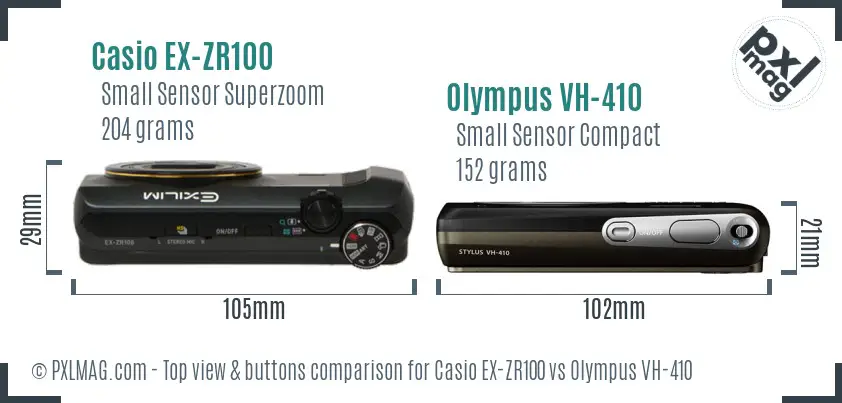 Top view design and control layout comparison