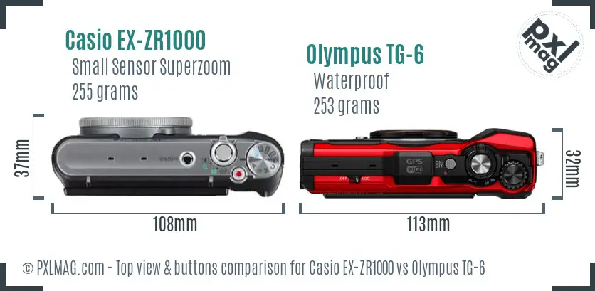 Top view design and control layout comparison