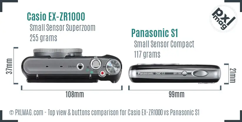 Top view design and control layout comparison
