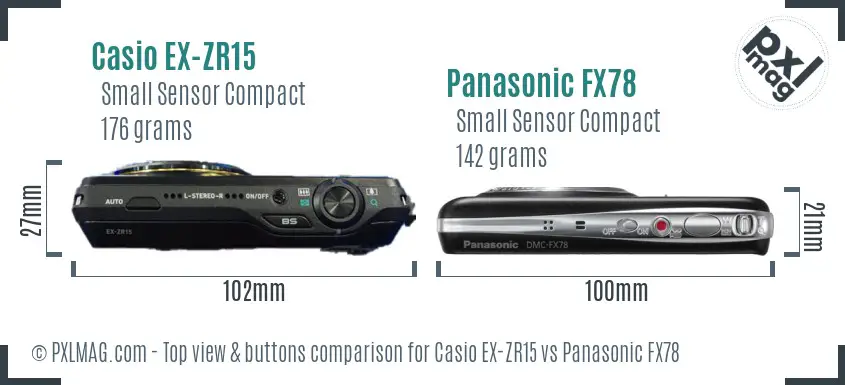 Top view design and control layout comparison