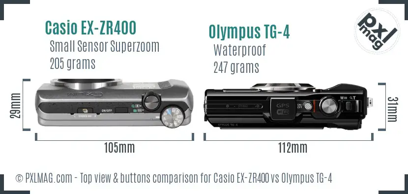 Top view design and control layout comparison