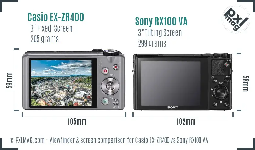 Back LCD screen and interface comparison