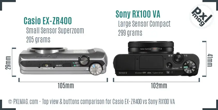 Top view design and control layout comparison