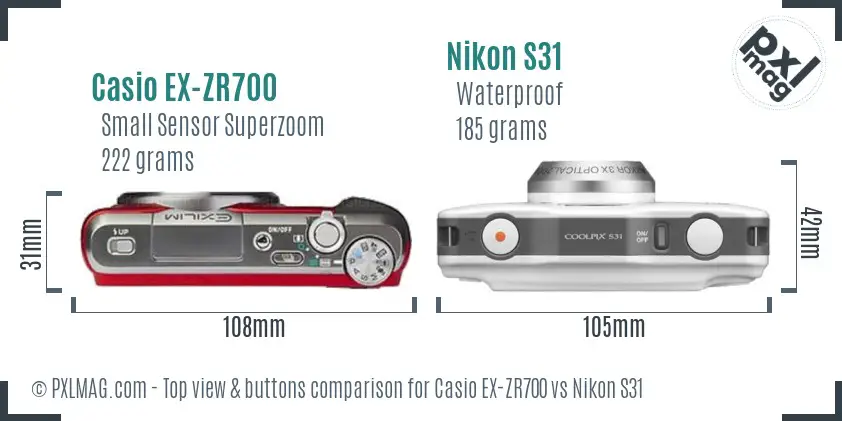 Top view design and control layout comparison