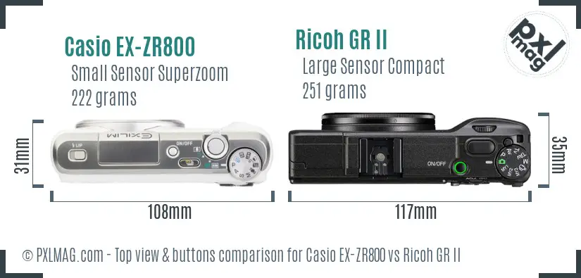 Top view design and control layout comparison