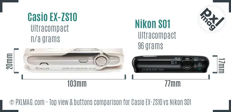 Top view design and control layout comparison