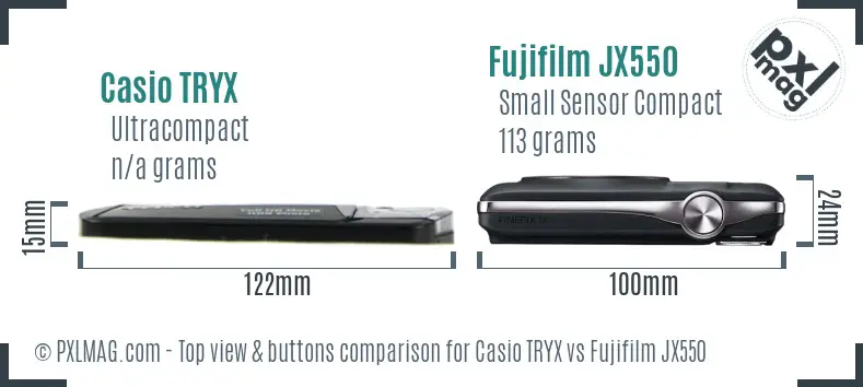 Top view design and control layout comparison