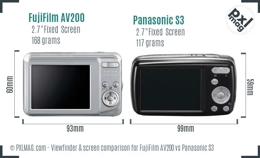 Back LCD screen and interface comparison