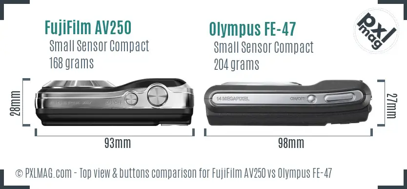 Top view design and control layout comparison