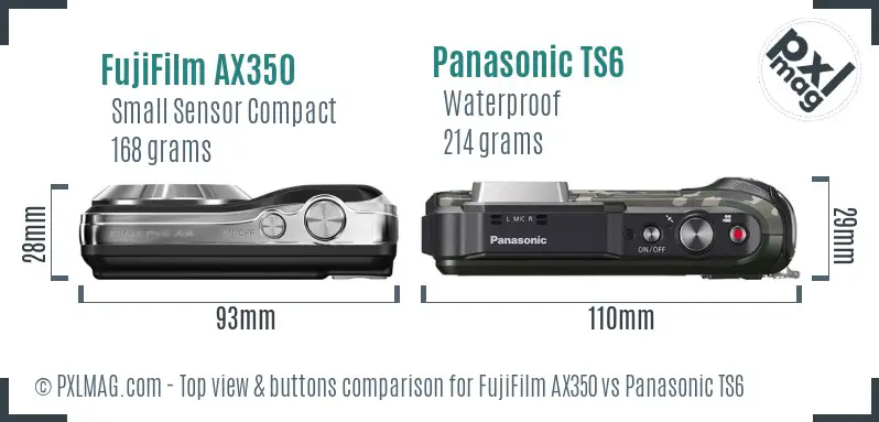 Top view design and control layout comparison