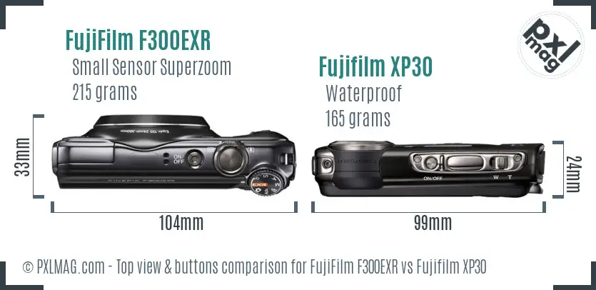 Top view design and control layout comparison