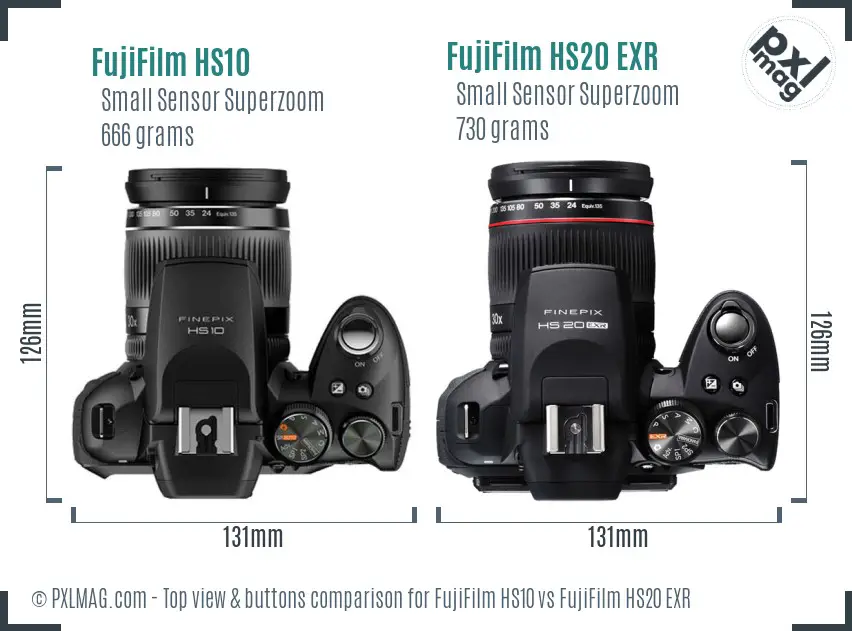 Top view design and control layout comparison