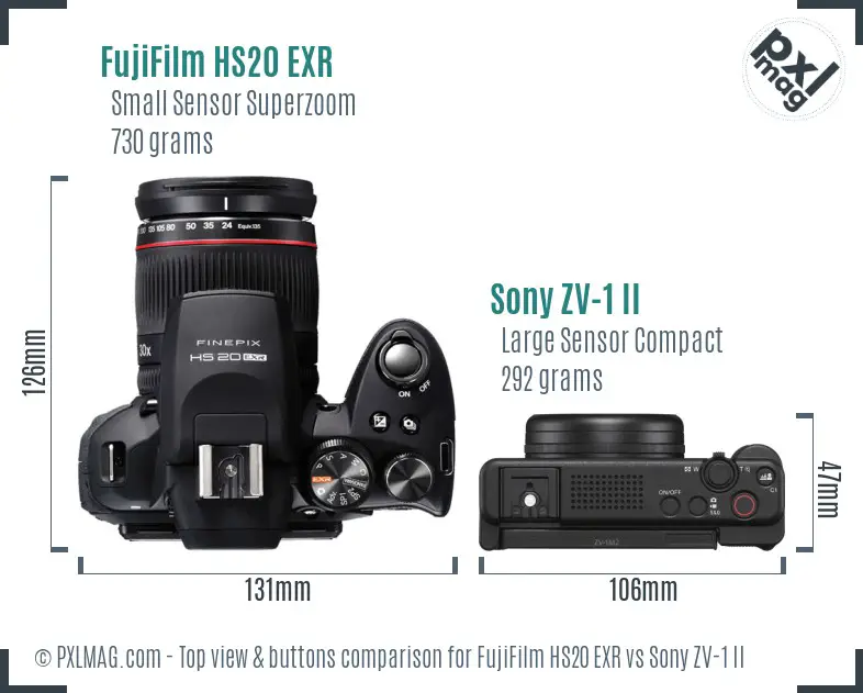 Top view design and control layout comparison