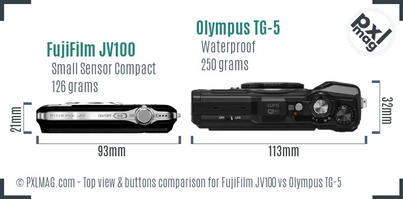 Top view design and control layout comparison