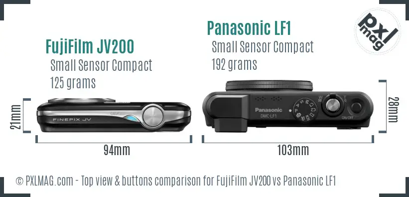 Top view design and control layout comparison