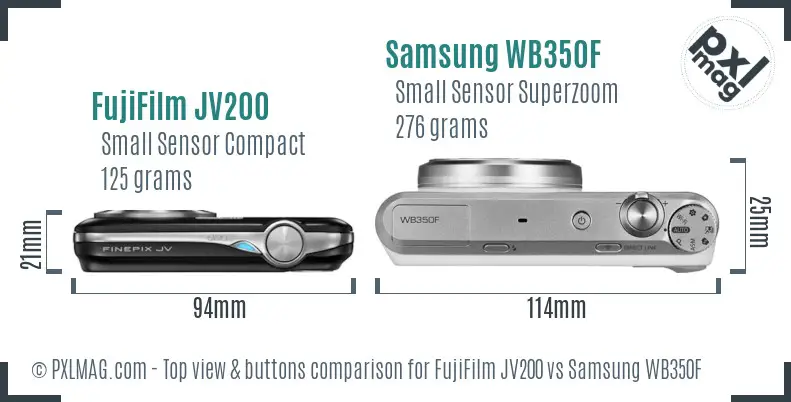 Top view design and control layout comparison