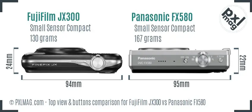 Top view design and control layout comparison