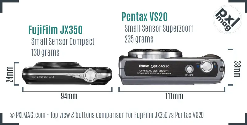 Top view design and control layout comparison