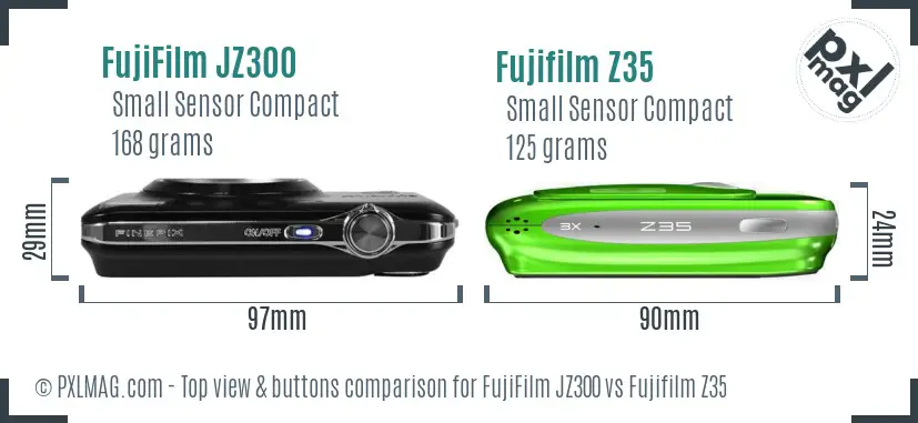 Top view design and control layout comparison