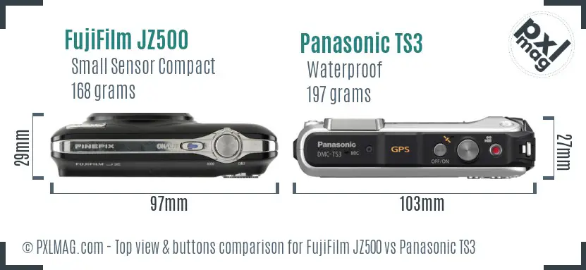 Top view design and control layout comparison