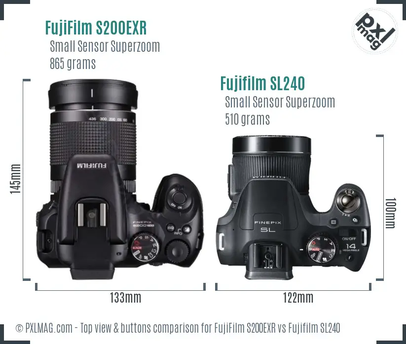 Top View Design and Control Layout Comparison