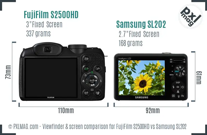 Back Screen and Interface Comparison
