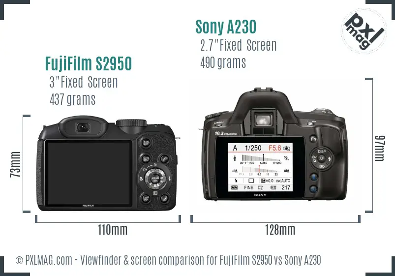 FujiFilm S2950 A230 Full Comparison PXLMAG.com