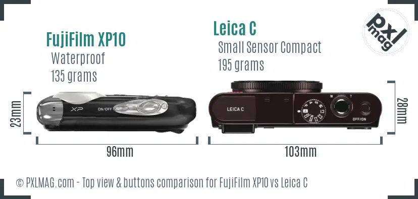Top view design and control layout comparison