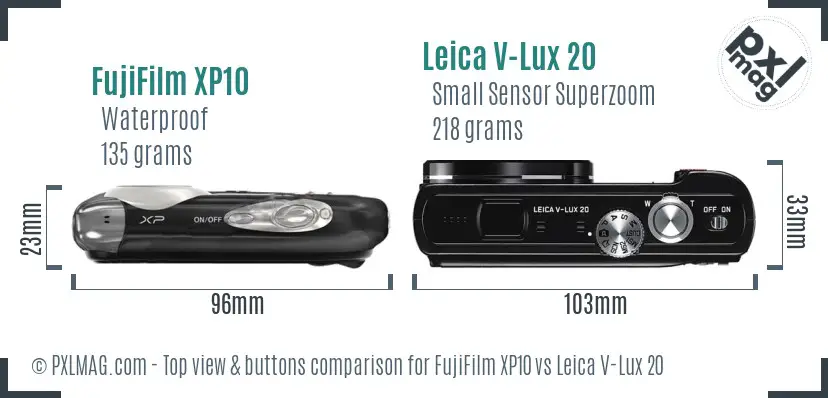 Top view design and control layout comparison