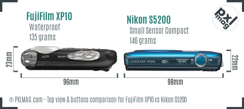 Top view design and control layout comparison