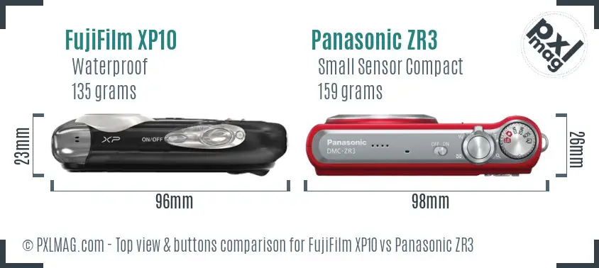 Top view design and control layout comparison