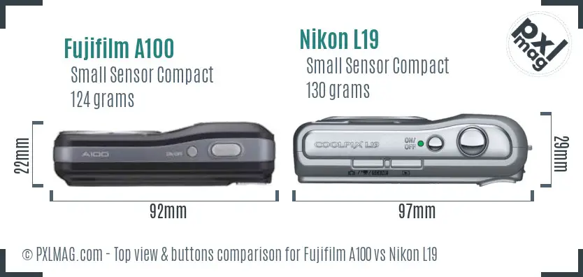 Top view design and control layout comparison