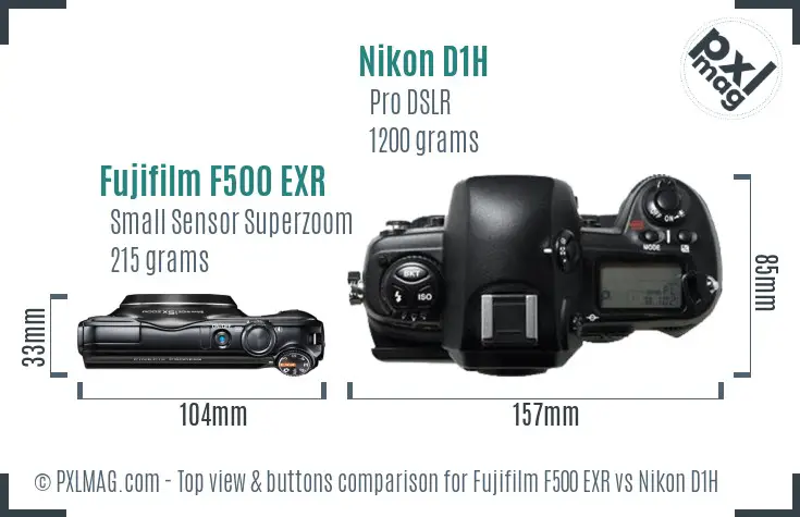 Top view design and control layout comparison