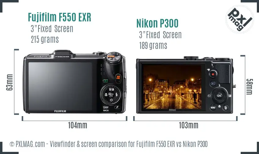 Back LCD screen comparison