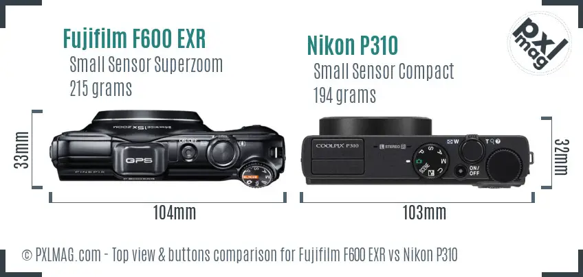 Top view design and control layout comparison