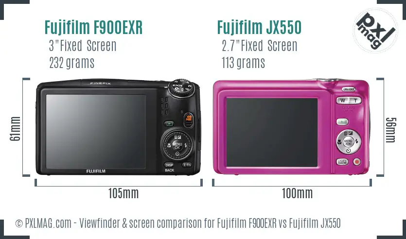 Back screen comparison showing display quality and interface