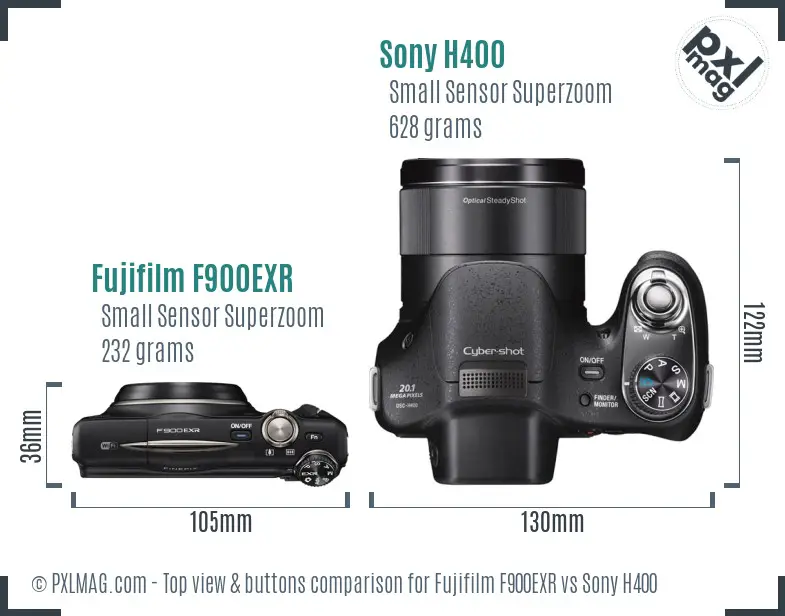 Top view design and control layout comparison