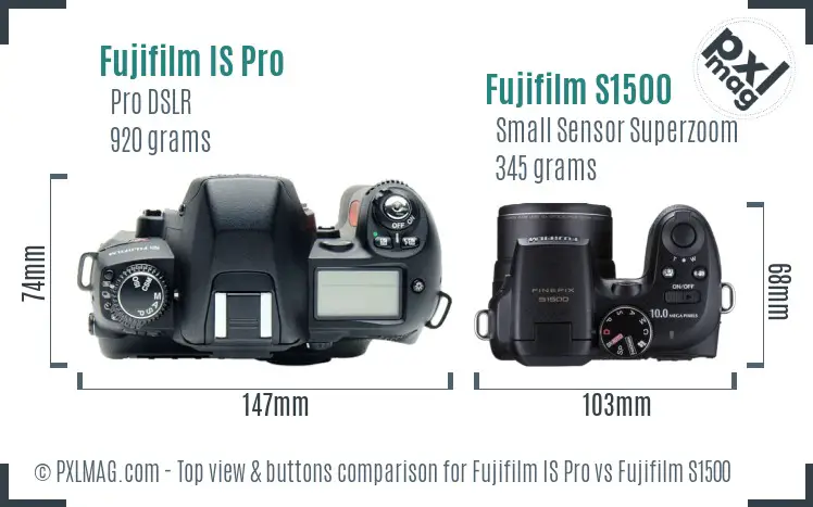 Top view design and control layout comparison