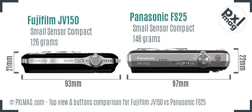 Top view design and control layout comparison