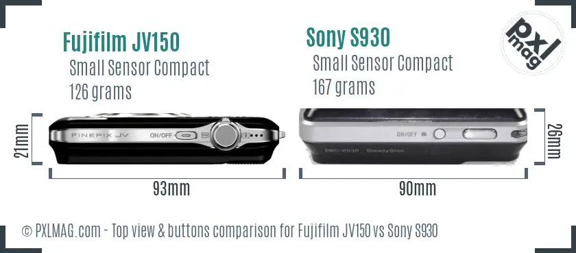 Top view design and control layout comparison