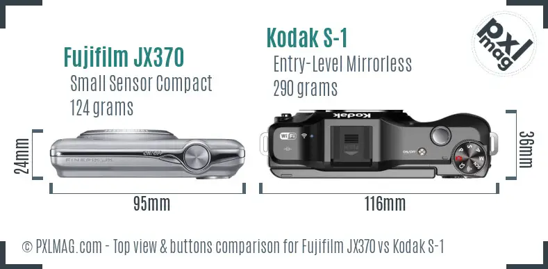 Top view design and control layout comparison