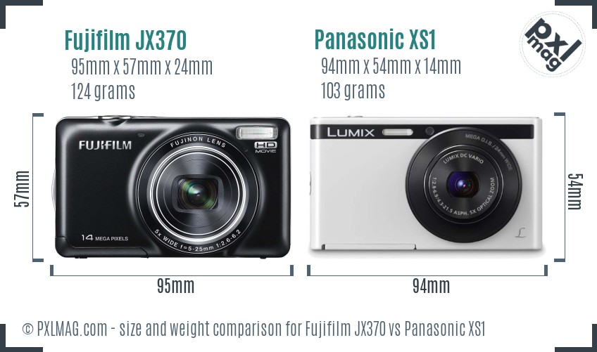 Fujifilm JX370 vs Panasonic XS1 size comparison Fujifilm JX370 vs Panasonic XS1 size comparison