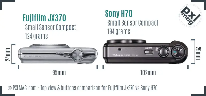 Top view design and control layout comparison
