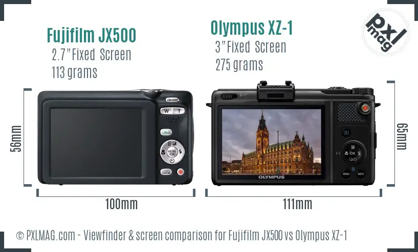 Back LCD screens compared side-by-side