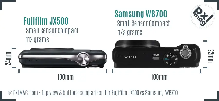 Top view design and control layout comparison