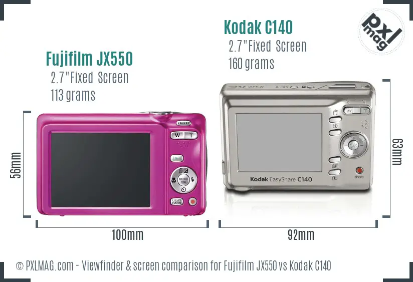 Back LCD screen and interface comparison