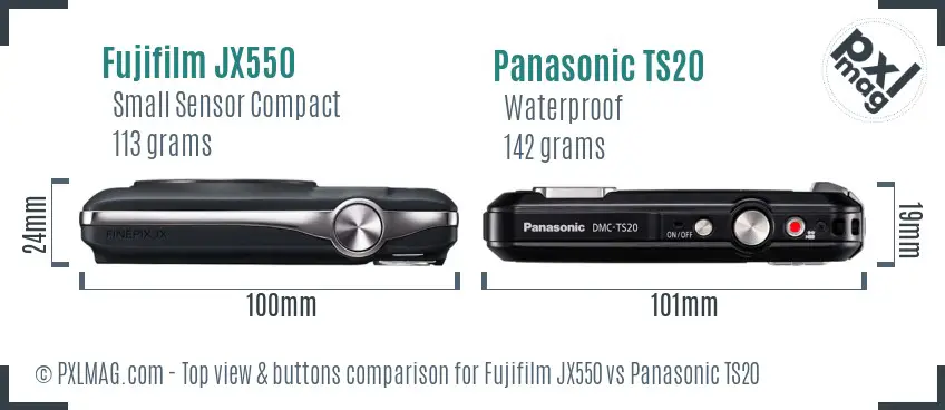 Top view design and control layout comparison